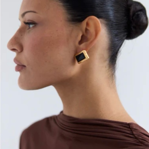 Heaven Mayhem Jewelry - Heaven Mayhem - Archer Rectangle Stud Earrings